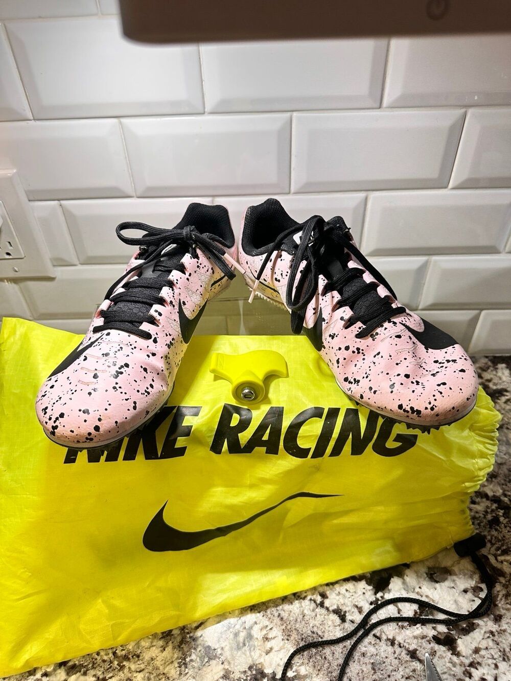 Nike Zoom Spike Rival Racing S9 Track Shoes Size 9.5 Spike Key Tool Wrench